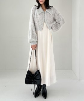 【ヘザー/Heather】のWZIPシャギーニット2Pワンピース 人気、トレンドファッション・服の通販 founy(ファニー) ファッション Fashion レディースファッション WOMEN ワンピース Dress キャップ Cap ロング Long |ID:prp329100004196956