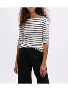 【ギャップ/GAP】のモダン ボートネックTシャツ WHITE_BLACK_STRIPE|ID: prp329100004197123 ipo3291000000029522426