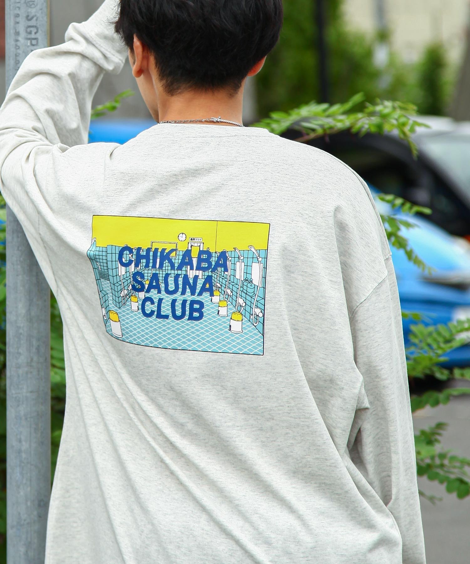 【ジップファイブ/ZIP FIVE】のCHIKABA SAUNA CLUB 長袖Tシャツ インテリア・キッズ・メンズ・レディースファッション・服の通販 founy(ファニー) 　ファッション　Fashion　レディースファッション　WOMEN　トップス・カットソー　Tops/Tshirt　シャツ/ブラウス　Shirts/Blouses　ロング / Tシャツ　T-Shirts　おすすめ　Recommend　シンプル　Simple　パターン　Pattern　プリント　Print　メンズ　Mens　モチーフ　Motif　長袖　Long Sleeve　302.OATMEAL|ID: prp329100004197164 ipo3291000000029075627