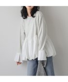 【その他のブランド/Other】のバルーンペプラムドッキングトップス 人気、トレンドファッション・服の通販 founy(ファニー) ファッション Fashion レディースファッション WOMEN トップス・カットソー Tops/Tshirt カフス Cuffs スラックス Slacks スリット Slit フェミニン Feminine ペプラム Peplum thumbnail 杢グレー|ID: prp329100004197175 ipo3291000000029075748