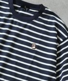 【ジップファイブ/ZIP FIVE】の動物刺繍Tシャツ 人気、トレンドファッション・服の通販 founy(ファニー) ファッション Fashion レディースファッション WOMEN トップス・カットソー Tops/Tshirt シャツ/ブラウス Shirts/Blouses ロング / Tシャツ T-Shirts インナー Inner ジャケット Jacket ボーダー Border ロング Long ワンポイント One Point 半袖 Short Sleeve 吸水 Water Absorption 無地 Plain Color thumbnail C-NAVY×WHT|ID: prp329100004197180 ipo3291000000029075781