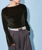 【その他のブランド/Other】のCITEN シャイニー ベロア トップス 人気、トレンドファッション・服の通販 founy(ファニー) ファッション Fashion レディースファッション WOMEN トップス・カットソー Tops/Tshirt ベロア Velour カットソー Cut And Sew カーディガン Cardigan クロップド Cropped コンパクト Compact シャイニー Shiny ショート Short シンプル Simple スリット Slit トレンド Trend バランス Balance バルーン Balloon フィット Fit ベルベット Velvet ベロア Velor ボトム Bottom ワイド Wide A/W・秋冬 Aw・Autumn/Winter・Fw・Fall-Winter thumbnail OLIVE|ID: prp329100004197182 ipo3291000000029075793