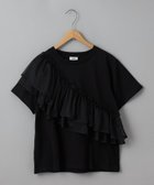 【コーエン/COEN】の【WEB限定】チュールドッキングハーフスリーブTシャツ BLACK|ID: prp329100004197212 ipo3291000000029076088