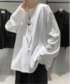 【デバイス/DEVICE】のビッグシルエット タトゥーデザイン プリントTシャツ ロンT 長袖 ストリート 人気、トレンドファッション・服の通販 founy(ファニー) ファッション Fashion レディースファッション WOMEN トップス・カットソー Tops/Tshirt シャツ/ブラウス Shirts/Blouses ロング / Tシャツ T-Shirts おすすめ Recommend シンプル Simple トレンド Trend ビッグ Big プリント Print リラックス Relax ルーズ Loose 今季 This Season 定番 Standard 長袖 Long Sleeve thumbnail ホワイト|ID: prp329100004197220 ipo3291000000029076168