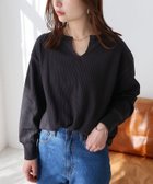 【その他のブランド/Other】のワッフル 長袖 キーネック Tシャツ トップス チャコールグレー|ID: prp329100004197225 ipo3291000000029076196