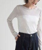 【アールピーエス/rps】のラメシアークルーネックカットソー 人気、トレンドファッション・服の通販 founy(ファニー) ファッション Fashion レディースファッション WOMEN トップス・カットソー Tops/Tshirt カットソー Cut and Sewn トレンド Trend フェミニン Feminine フリル Frills thumbnail オフホワイト|ID: prp329100004197228 ipo3291000000029076227