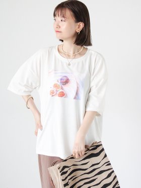 【テチチ/Te chichi】のアソート転写プリントTシャツ 人気、トレンドファッション・服の通販 founy(ファニー) ファッション Fashion レディースファッション WOMEN トップス・カットソー Tops/Tshirt シャツ/ブラウス Shirts/Blouses ロング / Tシャツ T-Shirts ショルダー Shoulder スタイリッシュ Stylish ドロップ Drop プリント Print |ID:prp329100004197229