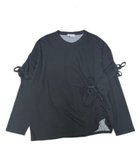 【その他のブランド/Other】の【nmtc +】ribbon gather logo sleeve 人気、トレンドファッション・服の通販 founy(ファニー) ファッション Fashion レディースファッション WOMEN トップス・カットソー Tops/Tshirt シンプル Simple リラックス Relax thumbnail ブラック|ID: prp329100004197237 ipo3291000000029076263