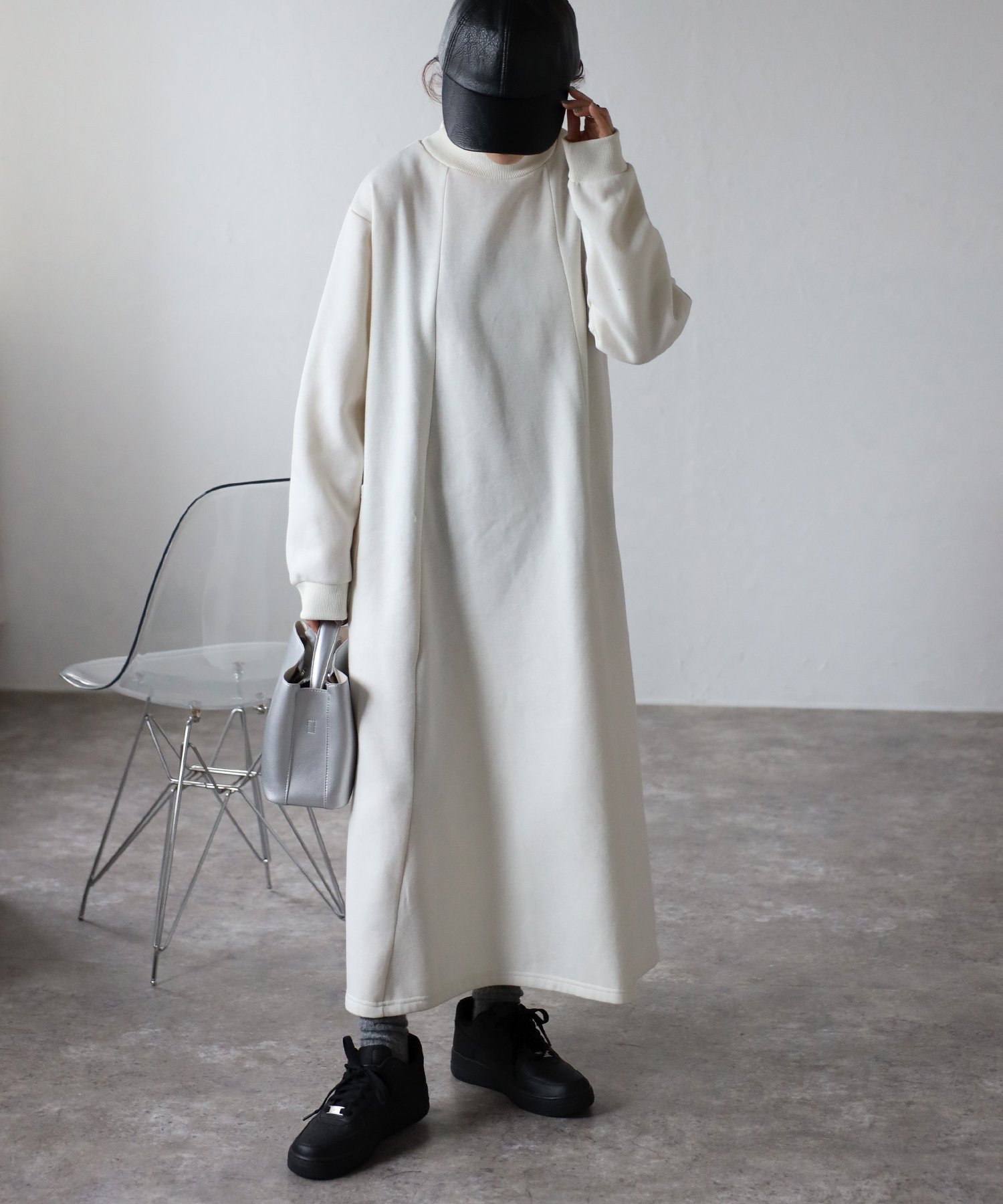 【その他のブランド/Other】のmyke/裏シャギーポケット付きワンピース 人気、トレンドファッション・服の通販 founy(ファニー) 　ファッション　Fashion　レディースファッション　WOMEN　ワンピース　Dress　ロング　Long　 other-1|ID: prp329100004198116 ipo3291000000029310959