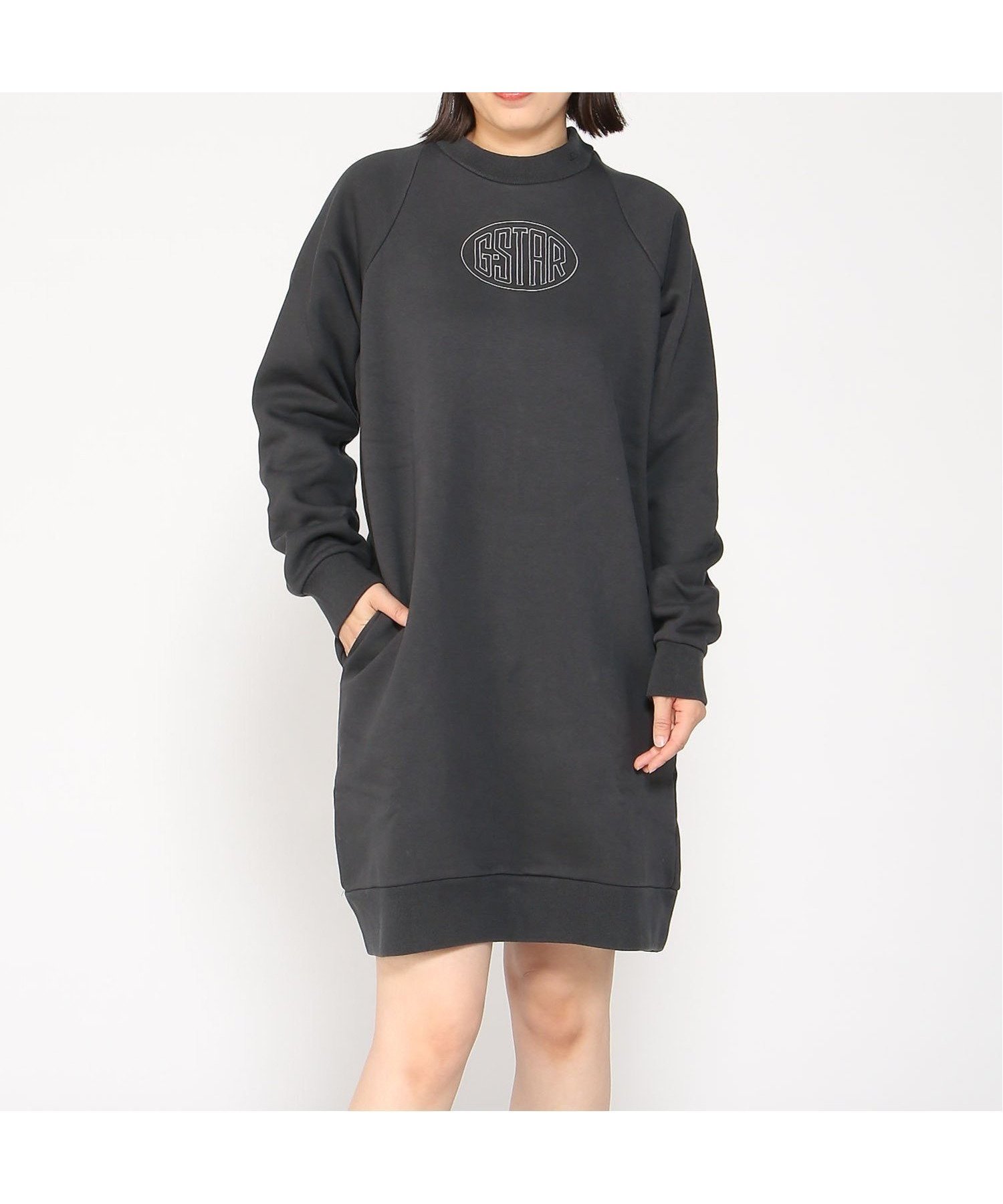 【ジースター ロゥ/G-Star RAW】のMOCK RAGLAN SW DRESS 人気、トレンドファッション・服の通販 founy(ファニー) 　ファッション　Fashion　レディースファッション　WOMEN　ワンピース　Dress　ドレス　Party Dresses　 other-1|ID: prp329100004198145 ipo3291000000029082880