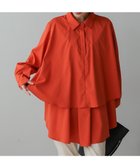 【バブ ブージュルード/Bab Bou Jeloud】のフレアシャツチュニック ORANGE|ID: prp329100004198256 ipo3291000000029083731