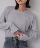 【センスオブプレイス/SENSE OF PLACE by URBAN RESEARCH】の『柴田ひかりさん着用』ラメリブロングTシャツ SILVER|ID: prp329100004198895 ipo3291000000029090749