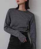 【センスオブプレイス/SENSE OF PLACE by URBAN RESEARCH】の『柴田ひかりさん着用』ラメリブロングTシャツ BLACK|ID: prp329100004198895 ipo3291000000029090753