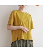 【イッカ/ikka】のコットンUSA半袖Tシャツ 人気、トレンドファッション・服の通販 founy(ファニー) ファッション Fashion レディースファッション WOMEN トップス・カットソー Tops/Tshirt シャツ/ブラウス Shirts/Blouses ロング / Tシャツ T-Shirts おすすめ Recommend カットソー Cut And Sew シンプル Simple スリット Slit ポケット Pocket 半袖 Short Sleeve 夏 Summer 定番 Standard 無地 Plain Color thumbnail マスタード|ID: prp329100004198947 ipo3291000000029091205