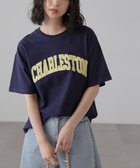 【フリーズマート/FREE'S MART】のカレッジロゴビッグTシャツ 人気、トレンドファッション・服の通販 founy(ファニー) ファッション Fashion レディースファッション WOMEN トップス・カットソー Tops/Tshirt シャツ/ブラウス Shirts/Blouses ロング / Tシャツ T-Shirts おすすめ Recommend カラフル Colorful カーゴパンツ Cargo Pants デニム Denim ビッグ Big フロント Front プリント Print ボトム Bottom ワイド Wide thumbnail ネイビー|ID: prp329100004198972 ipo3291000000029091472