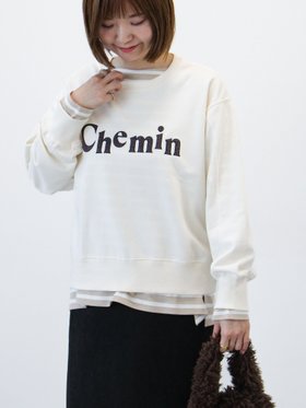 【テチチ/Te chichi】のラメアップリケロゴ裏毛スウェット 人気、トレンドファッション・服の通販 founy(ファニー) ファッション Fashion レディースファッション WOMEN トップス・カットソー Tops/Tshirt パーカ Sweats スウェット Sweat インナー Inner シャイニー Shiny シンプル Simple スウェット Sweat ハイネック High Neck |ID:prp329100004198981