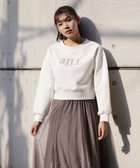 【その他のブランド/Other】のビジュー刺繍ロゴスウェット 人気、トレンドファッション・服の通販 founy(ファニー) ファッション Fashion レディースファッション WOMEN トップス・カットソー Tops/Tshirt パーカ Sweats スウェット Sweat シンプル Simple スウェット Sweat デニム Denim パール Pearl ビジュー Bijou フェミニン Feminine thumbnail ホワイト|ID: prp329100004199013 ipo3291000000029091640