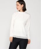 【クロコダイル/CROCODILE】のCROCODILE LADIES/裾レース ハイネック カットソー 人気、トレンドファッション・服の通販 founy(ファニー) ファッション Fashion レディースファッション WOMEN トップス・カットソー Tops/Tshirt カットソー Cut and Sewn インナー Inner カットソー Cut And Sew ハイネック High Neck レース Race thumbnail ホワイト|ID: prp329100004199029 ipo3291000000029091702