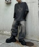 【その他のブランド/Other】の【XU】tribal layered long sleeve tee 人気、トレンドファッション・服の通販 founy(ファニー) ファッション Fashion レディースファッション WOMEN トップス・カットソー Tops/Tshirt シンプル Simple リラックス Relax 犬 Dog thumbnail チャコール|ID: prp329100004199036 ipo3291000000029091755