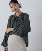 【エヌ ナチュラルビューティーベーシック/N.Natural Beauty basic】の前後2wayボウタイブラウス 人気、トレンドファッション・服の通販 founy(ファニー) ファッション Fashion レディースファッション WOMEN トップス・カットソー Tops/Tshirt シャツ/ブラウス Shirts/Blouses ギャザー Gather スリーブ Sleeve thumbnail チャコール1|ID: prp329100004199068 ipo3291000000029092091