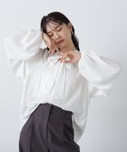 【エヌ ナチュラルビューティーベーシック/N.Natural Beauty basic】の前後2wayボウタイブラウス 人気、トレンドファッション・服の通販 founy(ファニー) ファッション Fashion レディースファッション WOMEN トップス・カットソー Tops/Tshirt シャツ/ブラウス Shirts/Blouses ギャザー Gather スリーブ Sleeve thumbnail オフ1|ID: prp329100004199068 ipo3291000000029092092