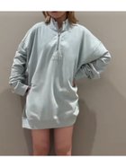 【ギャップ/GAP】のGAP アーチロゴ ハーフジップスウェット・トレーナー(ユニセックス) FROTHY_AQUA|ID: prp329100004199078 ipo3291000000029092158