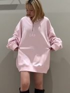 【ギャップ/GAP】のGAP アーチロゴ ハーフジップスウェット・トレーナー(ユニセックス) LIGHT_PEONY|ID: prp329100004199078 ipo3291000000029092159