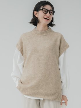 【コカ/COCA】 ヤク風ハイネックニットベスト人気、トレンドファッション・服の通販 founy(ファニー) ファッション Fashion レディースファッション WOMEN アウター Coat Outerwear トップス・カットソー Tops/Tshirt ニット Knit Tops ベスト/ジレ Gilets/Vests ベスト Vest ポケット Pocket |ID:prp329100004199813