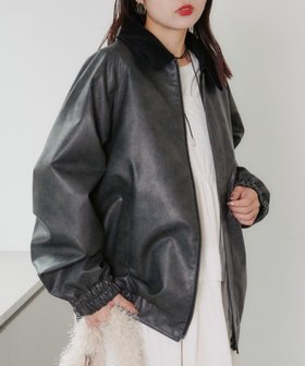 【チャオパニックティピー/CIAOPANIC TYPY】の【UNISEX】襟コーデュロイ切り替えヴィンテージFレザージャケット 人気、トレンドファッション・服の通販 founy(ファニー) ファッション Fashion レディースファッション WOMEN アウター Coat Outerwear ジャケット Jackets A/W・秋冬 Aw・Autumn/Winter・Fw・Fall-Winter ユニセックス Unisex おすすめ Recommend インナー Inner コーデュロイ Corduroy ジャケット Jacket パーカー Hoodie フェイクレザー Faux Leather ベーシック Basic ヴィンテージ Vintage |ID:prp329100004199848