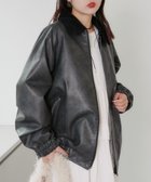 【チャオパニックティピー/CIAOPANIC TYPY】の【UNISEX】襟コーデュロイ切り替えヴィンテージFレザージャケット 人気、トレンドファッション・服の通販 founy(ファニー) ファッション Fashion レディースファッション WOMEN アウター Coat Outerwear ジャケット Jackets A/W・秋冬 Aw・Autumn/Winter・Fw・Fall-Winter ユニセックス Unisex おすすめ Recommend インナー Inner コーデュロイ Corduroy ジャケット Jacket パーカー Hoodie フェイクレザー Faux Leather ベーシック Basic ヴィンテージ Vintage thumbnail ブラック|ID: prp329100004199848 ipo3291000000029097120