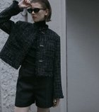 【ルシェル ブルー/LE CIEL BLEU】のラストロツイードジャケット / Lustro Tweed Jacket 人気、トレンドファッション・服の通販 founy(ファニー) ファッション Fashion レディースファッション WOMEN アウター Coat Outerwear ジャケット Jackets おすすめ Recommend イタリア Italy クラシカル Classical コンパクト Compact ジャケット Jacket ツイード Tweed フロント Front thumbnail ブラック|ID: prp329100004200173 ipo3291000000029098461