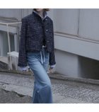 【ルシェル ブルー/LE CIEL BLEU】のラストロツイードジャケット / Lustro Tweed Jacket 人気、トレンドファッション・服の通販 founy(ファニー) ファッション Fashion レディースファッション WOMEN アウター Coat Outerwear ジャケット Jackets おすすめ Recommend イタリア Italy クラシカル Classical コンパクト Compact ジャケット Jacket ツイード Tweed フロント Front thumbnail ネイビー|ID: prp329100004200173 ipo3291000000029098463