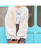 【フリークスストア/FREAK'S STORE】のケーブル パッチワーク ジップカーディガン 24AW オフホワイト|ID: prp329100004200438 ipo3291000000029509275