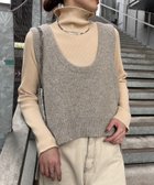 【チャオパニックティピー/CIAOPANIC TYPY】の深Uネックラメニットベスト 人気、トレンドファッション・服の通販 founy(ファニー) ファッション Fashion レディースファッション WOMEN アウター Coat Outerwear トップス・カットソー Tops/Tshirt ニット Knit Tops ベスト/ジレ Gilets/Vests おすすめ Recommend インナー Inner タートルネック Turtleneck トレンド Trend ノースリーブ No Sleeve ベスト Vest ボトム Bottom ロング Long ワイド Wide thumbnail グレージュ|ID: prp329100004200539 ipo3291000000029184769