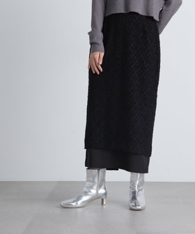 【エヌ ナチュラルビューティーベーシック/N.Natural Beauty basic】のシアージャガードスカート 人気、トレンドファッション・服の通販 founy(ファニー) ファッション Fashion レディースファッション WOMEN スカート Skirt スウェット Sweat スリット Slit フェミニン Feminine フラット Flat |ID:prp329100004200561