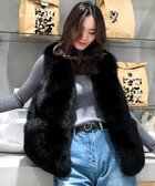 【ミニミニストア/miniministore】のエコファーベスト ファージレ 体型カバー 人気、トレンドファッション・服の通販 founy(ファニー) ファッション Fashion レディースファッション WOMEN アウター Coat Outerwear トップス・カットソー Tops/Tshirt ベスト/ジレ Gilets/Vests A/W・秋冬 Aw・Autumn/Winter・Fw・Fall-Winter おすすめ Recommend お家時間・ステイホーム Home Time/Stay Home ベスト Vest thumbnail ブラック|ID: prp329100004200646 ipo3291000000029163325