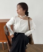 【カプリシューレマージュ/CAPRICIEUX LEMAGE】の【shio企画】チョーカーボートネックロンT 人気、トレンドファッション・服の通販 founy(ファニー) ファッション Fashion レディースファッション WOMEN トップス・カットソー Tops/Tshirt ロング / Tシャツ T-Shirts おすすめ Recommend シンプル Simple センター Center デコルテ Decolletage デニム Denim マキシ Maxi ワイド Wide ワンショル One Shoulder 切替 Switching thumbnail オフホワイト|ID: prp329100004200709 ipo3291000000029102994