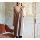 【ミゼール/MISSEL】のバイカラージャンパースカート 人気、トレンドファッション・服の通販 founy(ファニー) ファッション Fashion レディースファッション WOMEN スカート Skirt A/W・秋冬 Aw・Autumn/Winter・Fw・Fall-Winter ジャージー Jersey ストレッチ Stretch スリット Slit プレート Plate ポケット Pocket 人気 Popularity thumbnail ブラウン|ID: prp329100004200718 ipo3291000000029103023