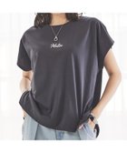 【アバハウスマヴィ/abahouse mavie】の刺繍ロゴTシャツ 人気、トレンドファッション・服の通販 founy(ファニー) ファッション Fashion レディースファッション WOMEN トップス・カットソー Tops/Tshirt シャツ/ブラウス Shirts/Blouses ロング / Tシャツ T-Shirts インナー Inner ジャケット Jacket ボトム Bottom ロング Long ワイド Wide 夏 Summer thumbnail グレー系その他1|ID: prp329100004200770 ipo3291000000029103270