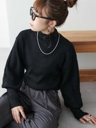 【ディスコート/Discoat】の【WEB限定】バルーン袖タートルリブプルオーバー 人気、トレンドファッション・服の通販 founy(ファニー) ファッション Fashion レディースファッション WOMEN トップス・カットソー Tops/Tshirt プルオーバー Pullover バルーン Balloon ベーシック Basic thumbnail ブラック|ID: prp329100004200828 ipo3291000000029104519