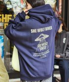 【フリークスストア/FREAK'S STORE】のSHE WOLF DINER×FREAK S STORE/シーウルフダイナー 別注 ビッグシルエット バックプリント POパーカー/フーディー 24AW ネイビー|ID: prp329100004200831 ipo3291000000029419712