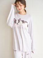 【ジェラート ピケ/gelato pique】のSLEEPING DOGワンポイントロンT 人気、トレンドファッション・服の通販 founy(ファニー) ファッション Fashion レディースファッション WOMEN トップス・カットソー Tops/Tshirt ロング / Tシャツ T-Shirts おすすめ Recommend なめらか Smooth イラスト Illustration カットソー Cut And Sew フレンチ French ロング Long ワンポイント One Point 手描き Hand Drawn 犬 Dog thumbnail BLU[086]|ID: prp329100004201334 ipo3291000000029108929