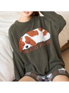 【ジェラート ピケ/gelato pique】のエアモコSLEEPING DOG ジャガードプルオーバー 人気、トレンドファッション・服の通販 founy(ファニー) ファッション Fashion レディースファッション WOMEN トップス・カットソー Tops/Tshirt プルオーバー Pullover おすすめ Recommend フレンチ French ロング Long 犬 Dog 軽量 Lightweight thumbnail GRN[024]|ID: prp329100004201340 ipo3291000000029108950