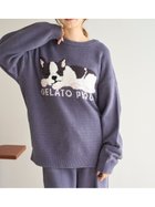 【ジェラート ピケ/gelato pique】のエアモコSLEEPING DOG ジャガードプルオーバー NVY[089]|ID: prp329100004201340 ipo3291000000029108954