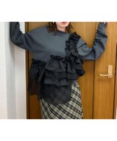 【ケービーエフ/KBF / URBAN RESEARCH】のフリルドッキングスウェット 人気、トレンドファッション・服の通販 founy(ファニー) ファッション Fashion レディースファッション WOMEN トップス・カットソー Tops/Tshirt パーカ Sweats スウェット Sweat 2024年 2024 2024-2025秋冬・A/W Aw/Autumn/Winter/Fw/Fall/2024-2025 A/W・秋冬 Aw・Autumn/Winter・Fw・Fall-Winter 冬 Winter おすすめ Recommend オーガンジー Organdy ショート Short シンプル Simple スウェット Sweat タートルネック Turtleneck デニム Denim ドッキング Docking フリル Frills ベーシック Basic ペプラム Peplum ボトム Bottom ランダム Random |ID:prp329100004201429