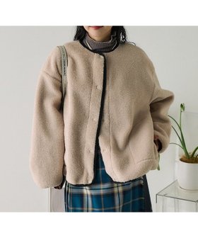 【フリークスストア/FREAK'S STORE】のカットボアショートジャケット 24AW 人気、トレンドファッション・服の通販 founy(ファニー) ファッション Fashion レディースファッション WOMEN アウター Coat Outerwear ジャケット Jackets 2024年 2024 2024-2025秋冬・A/W Aw/Autumn/Winter/Fw/Fall/2024-2025 A/W・秋冬 Aw・Autumn/Winter・Fw・Fall-Winter 冬 Winter カーディガン Cardigan ジャケット Jacket バランス Balance パイピング Piping ブルゾン Blouson 軽量 Lightweight |ID:prp329100004201803