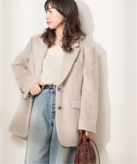 【ジャーナルスタンダード レサージュ/journal standard L'essage】のモヘヤミックスジャケット 人気、トレンドファッション・服の通販 founy(ファニー) ファッション Fashion レディースファッション WOMEN アウター Coat Outerwear ジャケット Jackets 2024年 2024 2024-2025秋冬・A/W Aw/Autumn/Winter/Fw/Fall/2024-2025 ジャケット Jacket テーラード Tailored トレンド Trend マニッシュ Mannish モヘア Mohair |ID:prp329100004201935