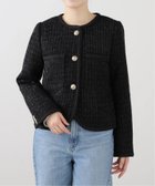 【ラ トータリテ/La TOTALITE】のラメツイードノーカラージャケット 人気、トレンドファッション・服の通販 founy(ファニー) ファッション Fashion レディースファッション WOMEN アウター Coat Outerwear ジャケット Jackets ノーカラージャケット No Collar Leather Jackets 2024年 2024 2024-2025秋冬・A/W Aw/Autumn/Winter/Fw/Fall/2024-2025 おすすめ Recommend クラシック Classic コンパクト Compact ジャケット Jacket ツイード Tweed デニム Denim エレガント 上品 Elegant thumbnail ブラック|ID: prp329100004201936 ipo3291000000029111840