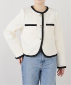 【ラ トータリテ/La TOTALITE】のラメツイードノーカラージャケット 人気、トレンドファッション・服の通販 founy(ファニー) ファッション Fashion レディースファッション WOMEN アウター Coat Outerwear ジャケット Jackets ノーカラージャケット No Collar Leather Jackets 2024年 2024 2024-2025秋冬・A/W Aw/Autumn/Winter/Fw/Fall/2024-2025 おすすめ Recommend クラシック Classic コンパクト Compact ジャケット Jacket ツイード Tweed デニム Denim エレガント 上品 Elegant thumbnail ホワイト|ID: prp329100004201936 ipo3291000000029111842