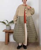 【プードゥドゥ/POU DOU DOU】のフラノ×キルティングボリュームコート 人気、トレンドファッション・服の通販 founy(ファニー) ファッション Fashion レディースファッション WOMEN アウター Coat Outerwear コート Coats キルティング Quilting スマート Smart ポケット Pocket thumbnail ブラウン|ID: prp329100004201975 ipo3291000000029111961